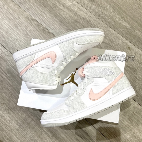 Air Jordan 1 Mid Light Iron Ore - Picture 4 of 6